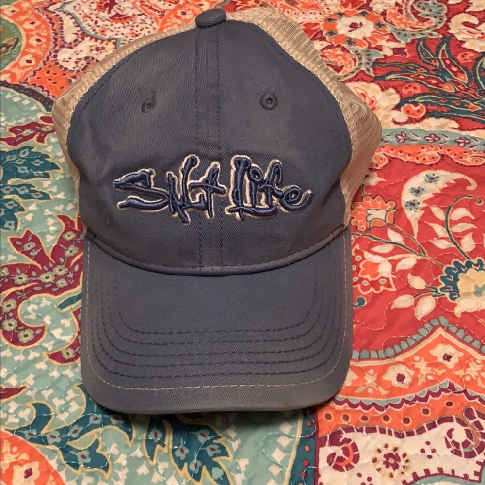 Salt Life💕 youth hat in distressed blue!!